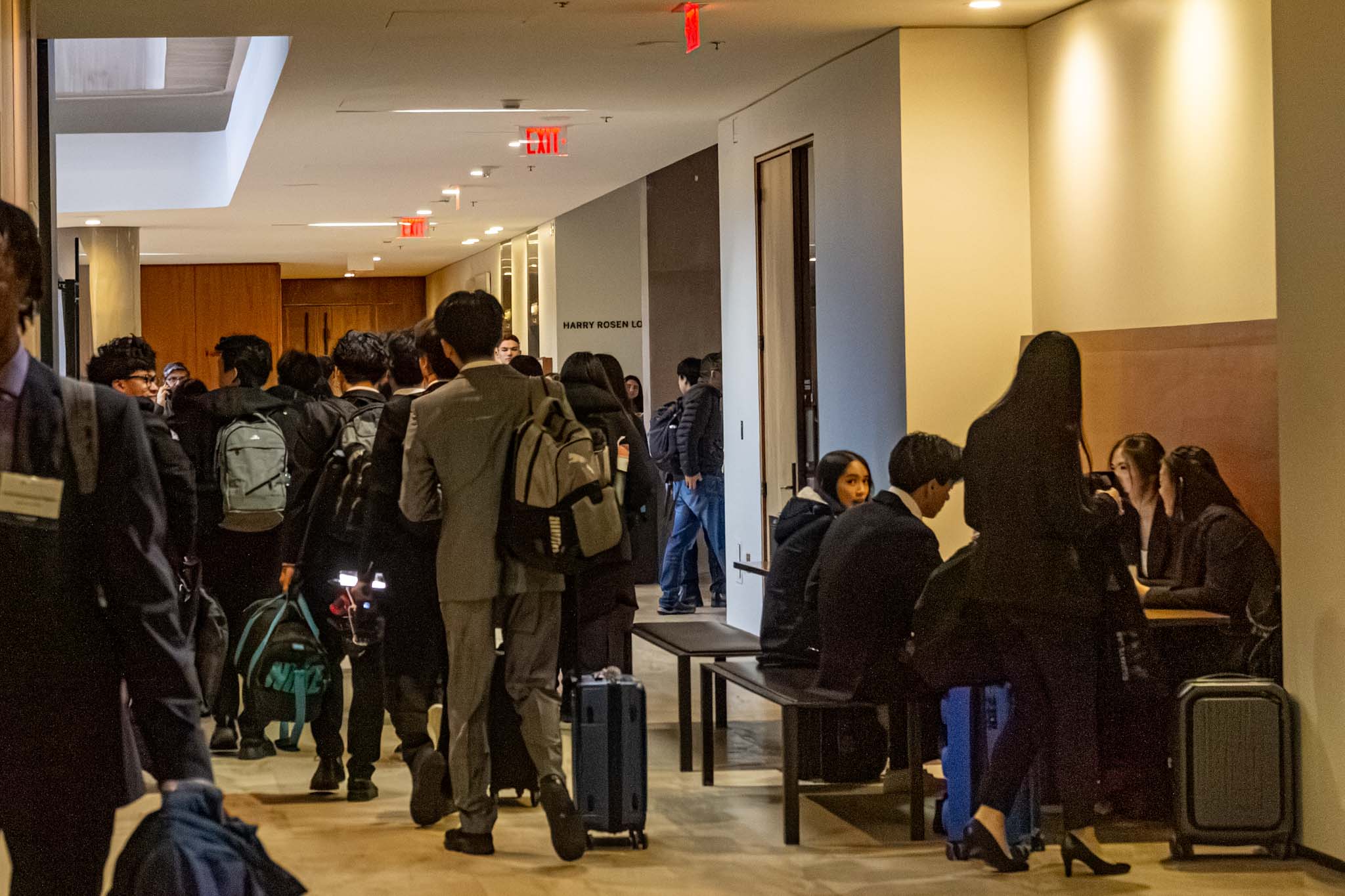 Hallways of the Western Ivey building